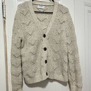 Old navy textured oatmeal sweater cardigan
